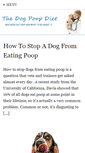 Mobile Screenshot of dogpoopdiet.com